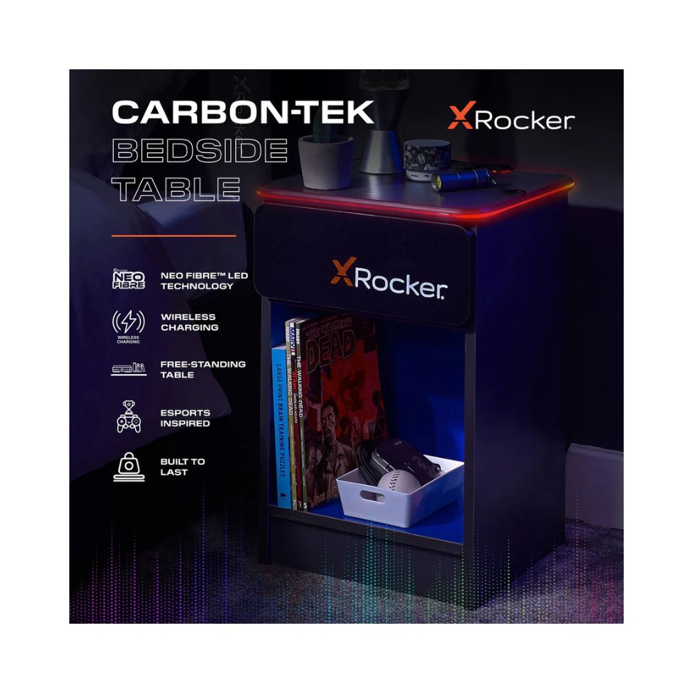 X Rocker Carbon-Tek Bedside Table