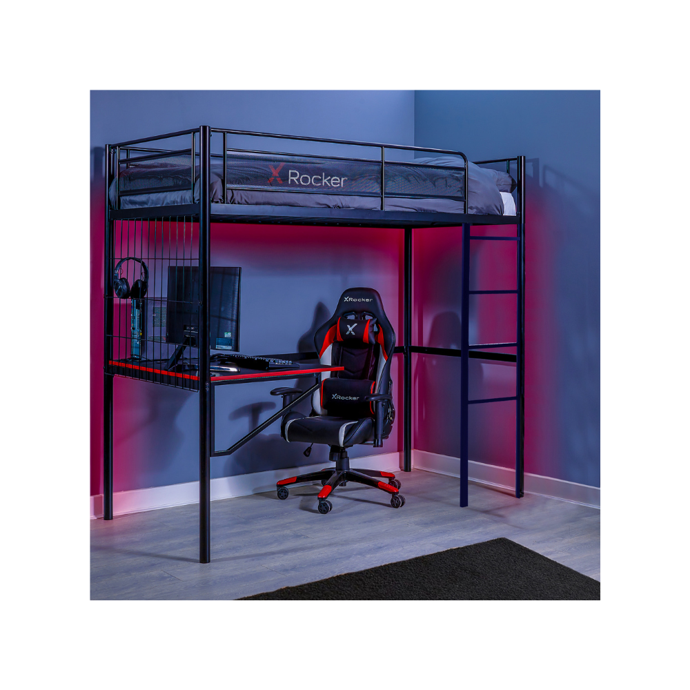 Battlebunk metal bunk best sale bed with desk