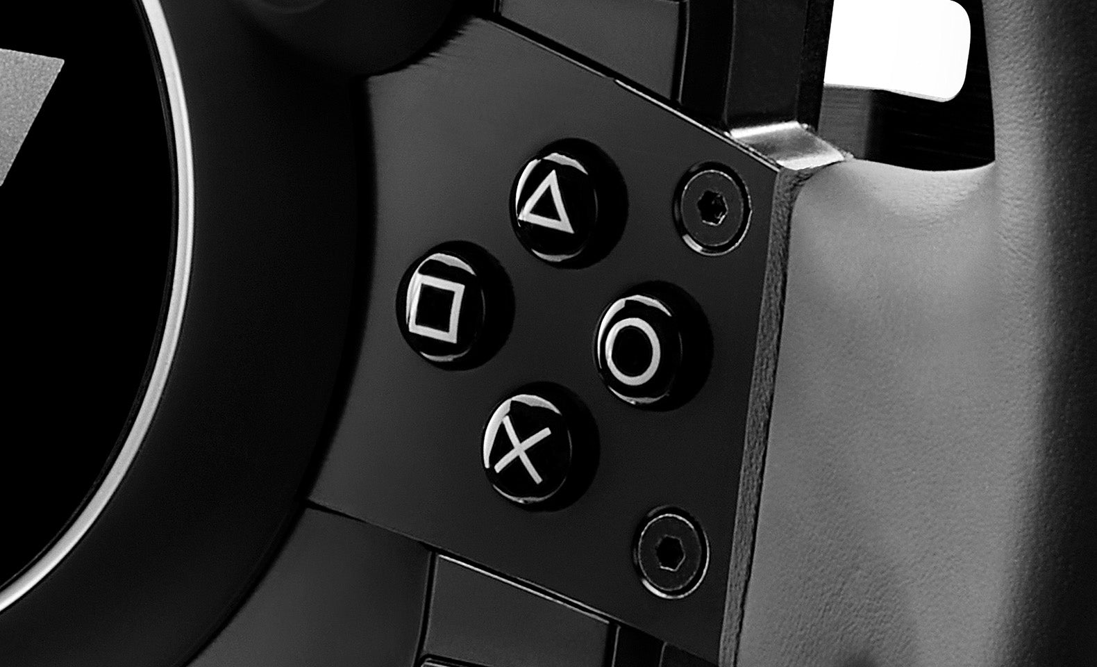 PlayStation action buttons on the GT Wheel Add-On