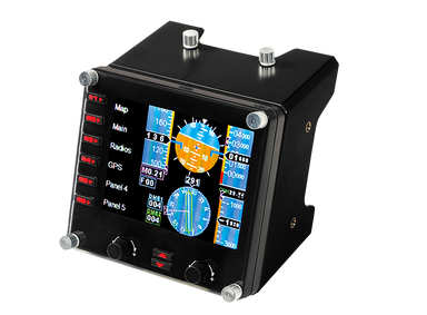 Logitech G PRO Flight Instrument Panel showing a gauge display