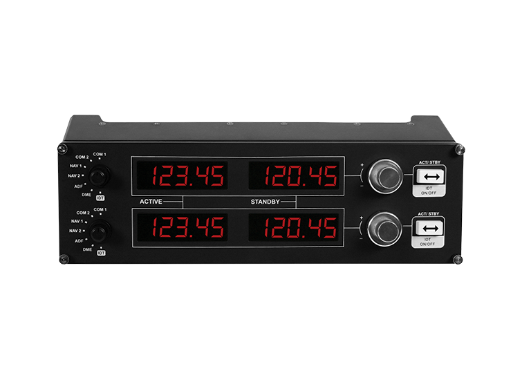 Logitech G PRO Flight Radio Panel front view
