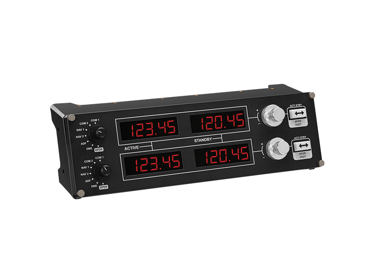 Logitech G PRO Flight Radio Panel angled right