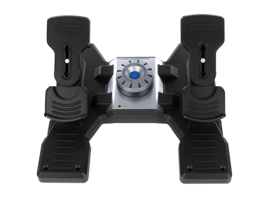 Logitech G PRO Flight Rudder Pedals front view