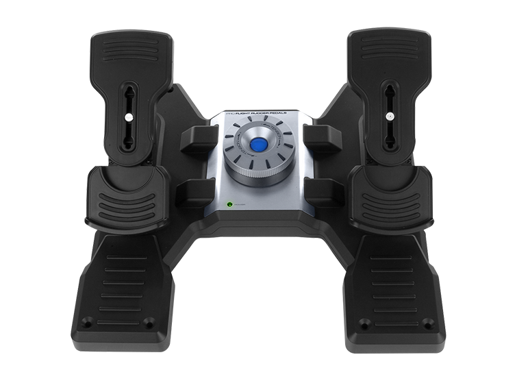 Logitech G PRO Flight Rudder Pedals front view