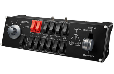 Logitech G PRO Flight Switch Panel front angle