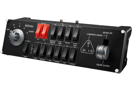 Logitech G PRO Flight Switch Panel front angle