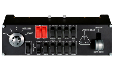 Logitech G PRO Flight Switch Panel front view