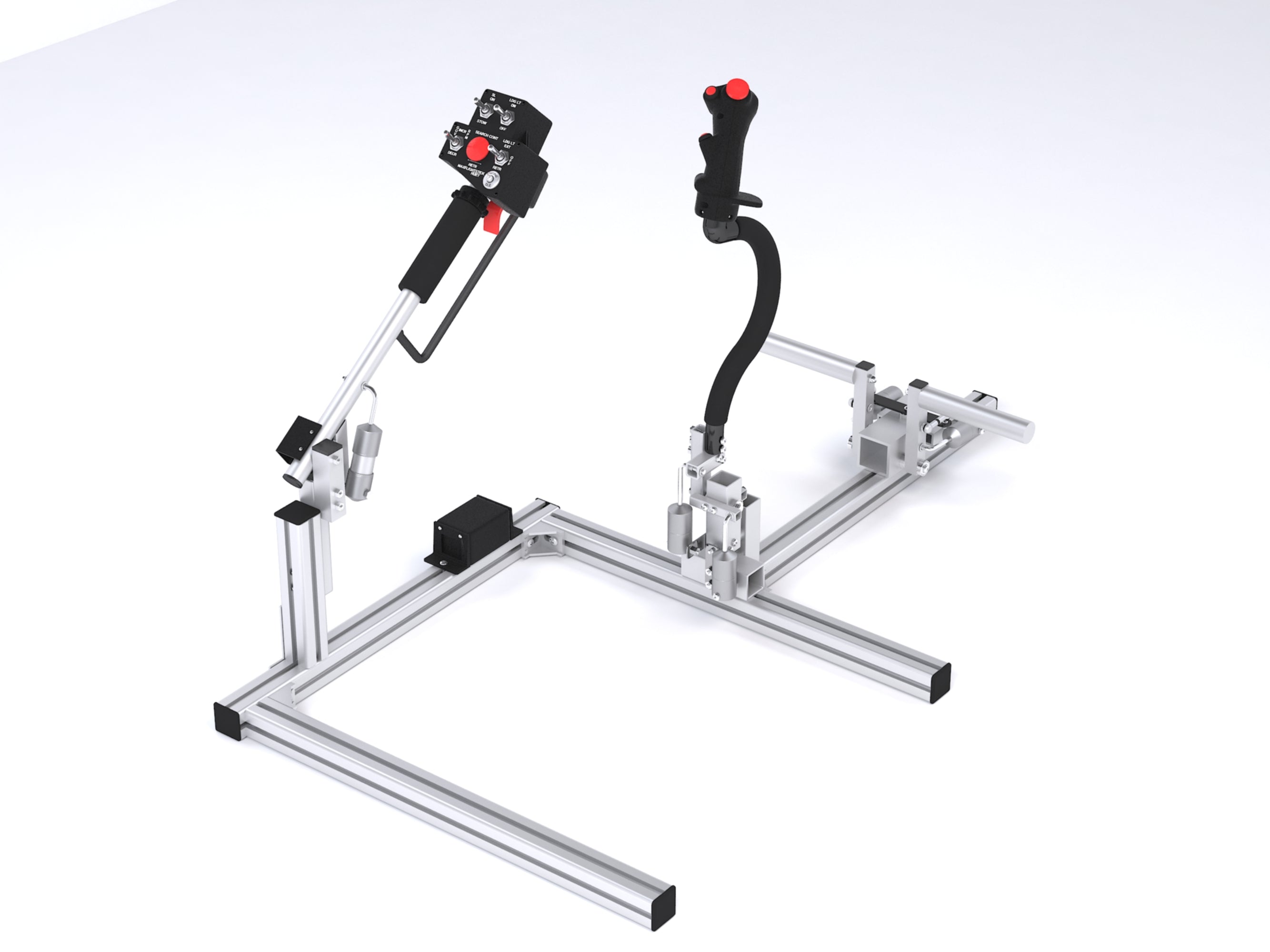 Huey Max cyclic, collective and pedals from the front left