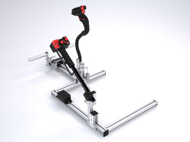 Max Flight Stick AS350 Max helicopter controls on aluminium frame
