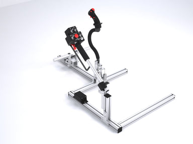 Max Flight Stick Huey Max UH-1H helicopter controls on aluminium frame