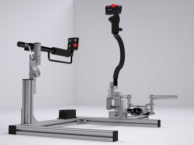 MD500 Max custom cyclic and collective on aluminium frame, side view
