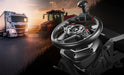 T128 on the Steering Kit with trucks and tractors behind