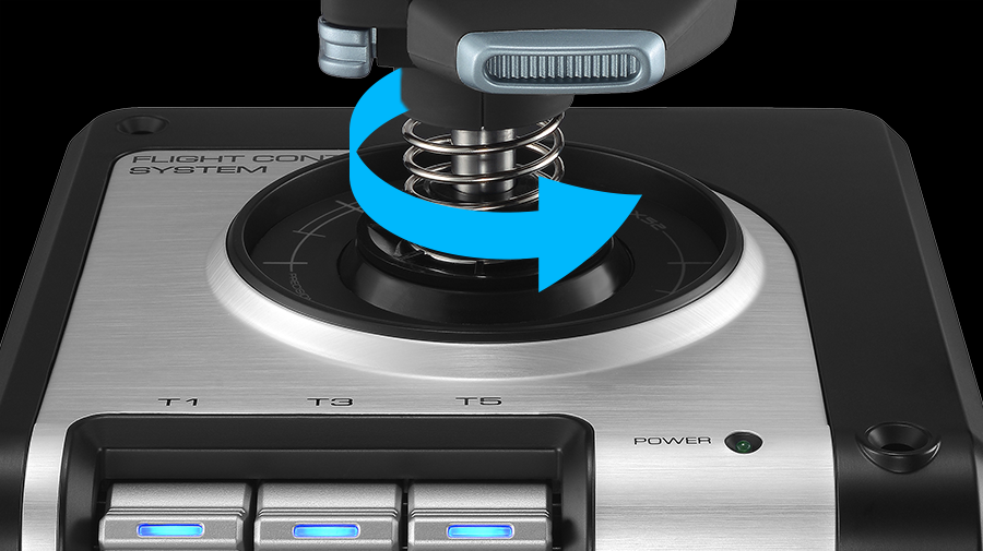 Logitech G X52 joystick twist rudder axis