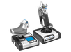 Logitech G X52 HOTAS stick and throttle, front angle