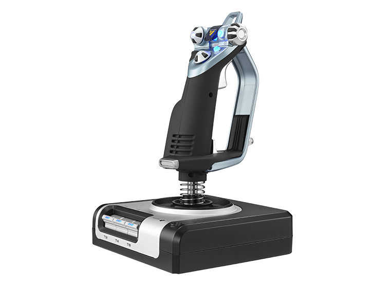 Logitech G X52 joystick side angle