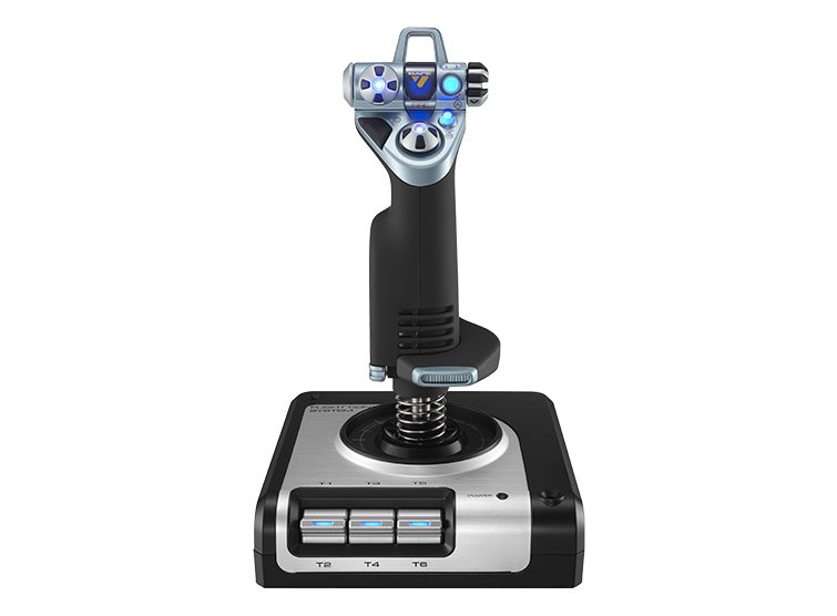 Logitech G X52 joystick front view