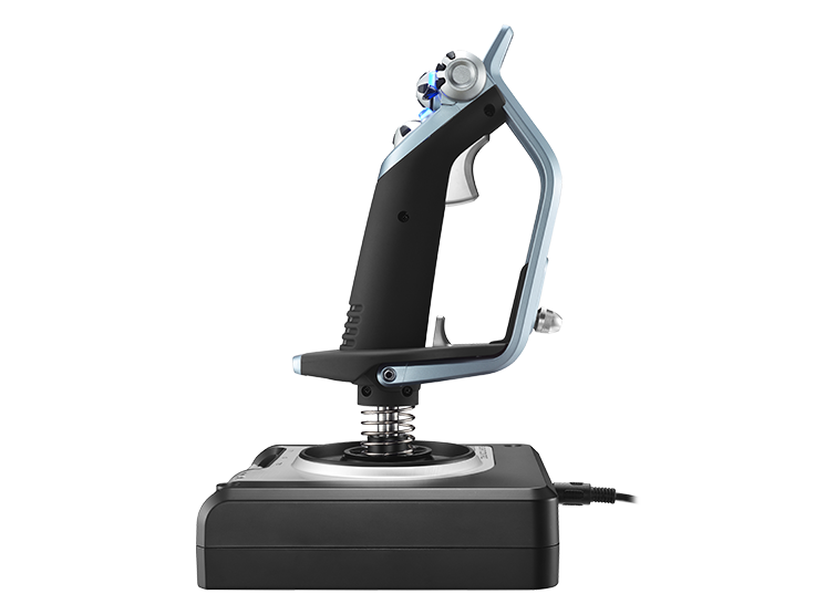 Logitech G X52 joystick side profile