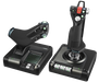 Logitech G X52 Pro HOTAS stick and throttle, front angle
