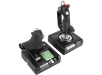 Logitech G X52 Pro throttle LCD and joystick, side angle