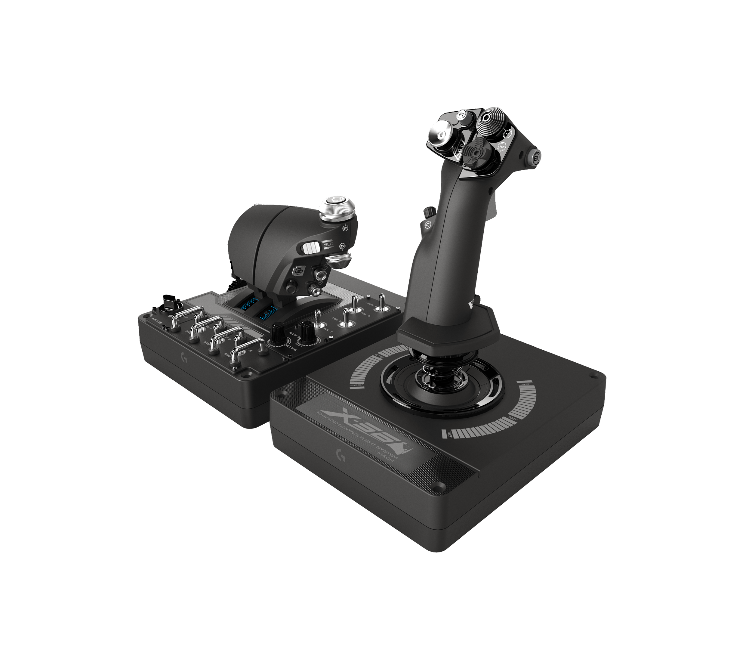 Logitech G X56 Rhino HOTAS right three-quarter view