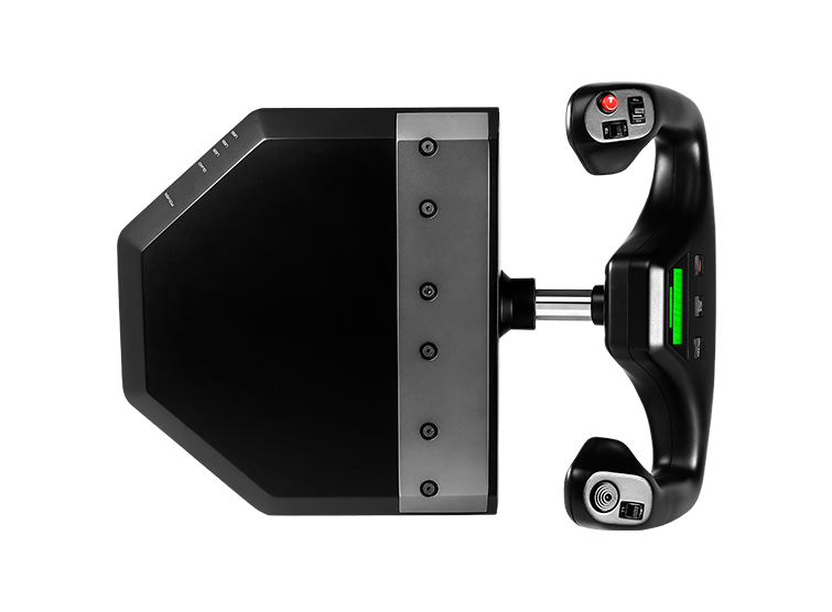 Logitech G PRO Flight Yoke viewed from above