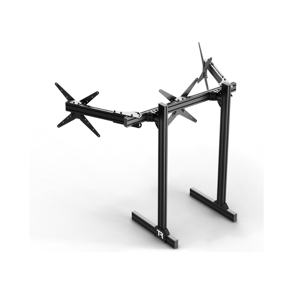Trak Racer Aluminium Triple Monitor Floor Stand (Suits 22 To 34 Inch Monitors)